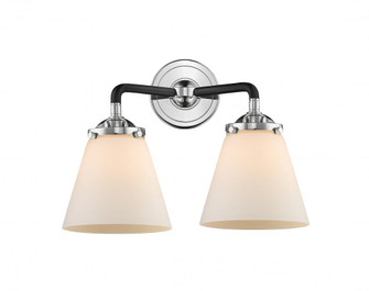 Cone - 2 Light - 14 inch - Black Polished Nickel - Bath Vanity Light (3442|284-2W-BPN-G61-LED)