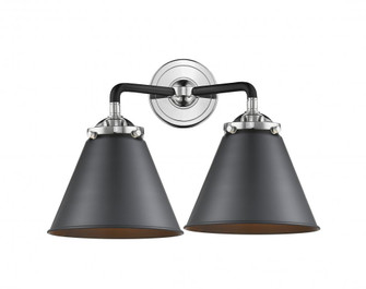 Appalachian - 2 Light - 16 inch - Black Polished Nickel - Bath Vanity Light (3442|284-2W-BPN-M13-BK)