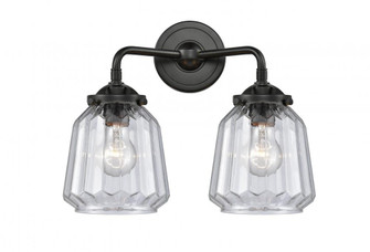 Chatham - 2 Light - 14 inch - Oil Rubbed Bronze - Bath Vanity Light (3442|284-2W-OB-G142)