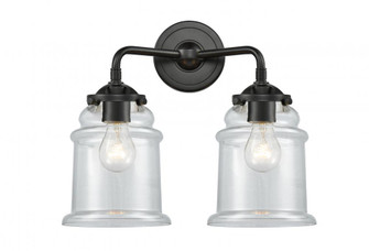 Canton - 2 Light - 14 inch - Oil Rubbed Bronze - Bath Vanity Light (3442|284-2W-OB-G182-LED)