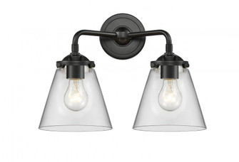 Cone - 2 Light - 14 inch - Oil Rubbed Bronze - Bath Vanity Light (3442|284-2W-OB-G62)