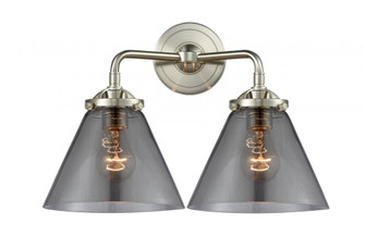 Cone - 2 Light - 16 inch - Brushed Satin Nickel - Bath Vanity Light (3442|284-2W-SN-G43)