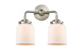 Bell - 2 Light - 13 inch - Brushed Satin Nickel - Bath Vanity Light (3442|284-2W-SN-G51-LED)