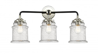 Canton - 3 Light - 24 inch - Black Polished Nickel - Bath Vanity Light (3442|284-3W-BPN-G184-LED)