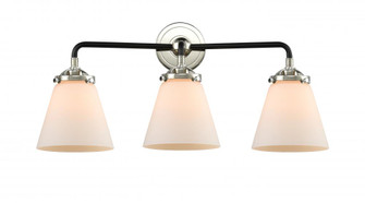 Cone - 3 Light - 24 inch - Black Polished Nickel - Bath Vanity Light (3442|284-3W-BPN-G61)