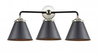 Appalachian - 3 Light - 26 inch - Black Polished Nickel - Bath Vanity Light (3442|284-3W-BPN-M13-BK)