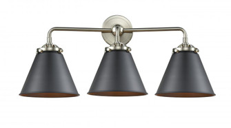 Appalachian - 3 Light - 26 inch - Brushed Satin Nickel - Bath Vanity Light (3442|284-3W-SN-M13-BK-LED)