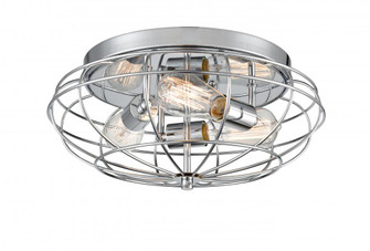 Providence - 3 Light - 15 inch - Polished Chrome - Flush Mount (3442|510-3C-PC-LED)