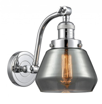 Fulton - 1 Light - 7 inch - Polished Chrome - Adjustable Sconce (3442|515-1W-PC-G173-LED)