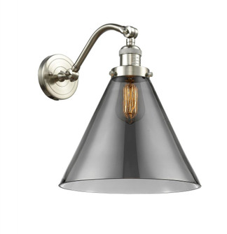 Cone - 1 Light - 12 inch - Brushed Satin Nickel - Adjustable Sconce (3442|515-1W-SN-G43-L)
