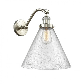 Cone - 1 Light - 12 inch - Brushed Satin Nickel - Adjustable Sconce (3442|515-1W-SN-G44-L-LED)