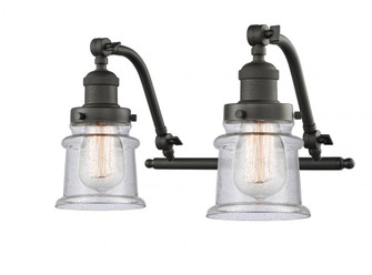 Canton - 2 Light - 18 inch - Oil Rubbed Bronze - Adjustable Bath Vanity Light (3442|515-2W-OB-G184S-LED)