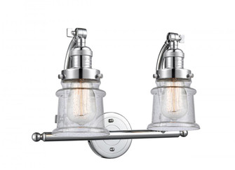 Canton - 2 Light - 18 inch - Polished Chrome - Adjustable Bath Vanity Light (3442|515-2W-PC-G184S-LED)