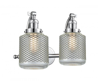 Stanton - 2 Light - 18 inch - Polished Chrome - Adjustable Bath Vanity Light (3442|515-2W-PC-G262)