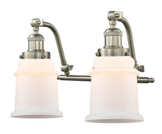 Canton - 2 Light - 18 inch - Brushed Satin Nickel - Adjustable Bath Vanity Light (3442|515-2W-SN-G181)
