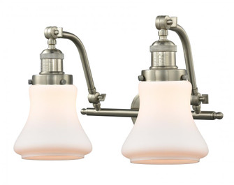 Bellmont - 2 Light - 18 inch - Brushed Satin Nickel - Adjustable Bath Vanity Light (3442|515-2W-SN-G191)