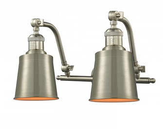 Addison - 2 Light - 18 inch - Brushed Satin Nickel - Adjustable Bath Vanity Light (3442|515-2W-SN-M9-SN-LED)