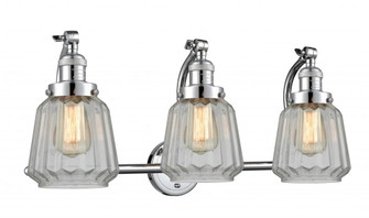 Chatham - 3 Light - 28 inch - Polished Chrome - Adjustable Bath Vanity Light (3442|515-3W-PC-G142-LED)