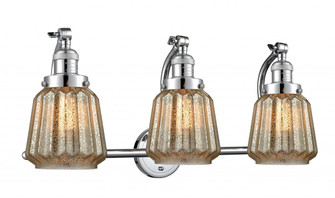 Chatham - 3 Light - 28 inch - Polished Chrome - Adjustable Bath Vanity Light (3442|515-3W-PC-G146)