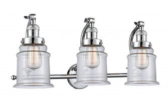 Canton - 3 Light - 28 inch - Polished Chrome - Adjustable Bath Vanity Light (3442|515-3W-PC-G182)