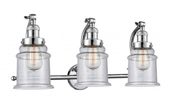 Canton - 3 Light - 28 inch - Polished Chrome - Adjustable Bath Vanity Light (3442|515-3W-PC-G184)