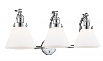 Cone - 3 Light - 28 inch - Polished Chrome - Adjustable Bath Vanity Light (3442|515-3W-PC-G41-LED)