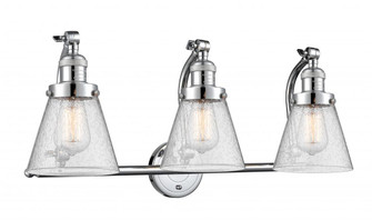 Cone - 3 Light - 28 inch - Polished Chrome - Adjustable Bath Vanity Light (3442|515-3W-PC-G64-LED)