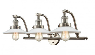 Halophane - 3 Light - 28 inch - Brushed Satin Nickel - Adjustable Bath Vanity Light (3442|515-3W-SN-G1)