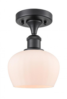 Fenton - 1 Light - 7 inch - Matte Black - Semi-Flush Mount (3442|516-1C-BK-G91)