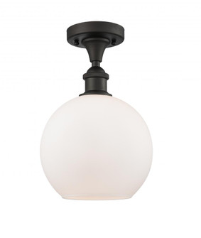 Athens - 1 Light - 8 inch - Oil Rubbed Bronze - Semi-Flush Mount (3442|516-1C-OB-G121-LED)