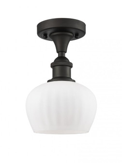 Fenton - 1 Light - 7 inch - Oil Rubbed Bronze - Semi-Flush Mount (3442|516-1C-OB-G91-LED)