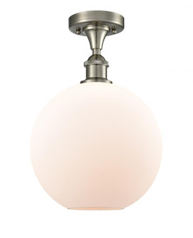 Athens - 1 Light - 10 inch - Brushed Satin Nickel - Semi-Flush Mount (3442|516-1C-SN-G121-10-LED)