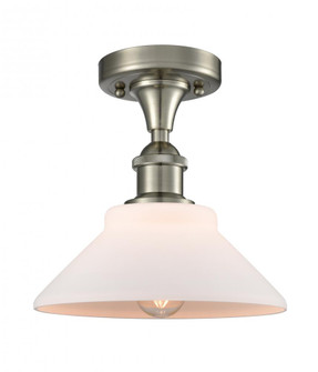 Orwell - 1 Light - 8 inch - Brushed Satin Nickel - Semi-Flush Mount (3442|516-1C-SN-G131)