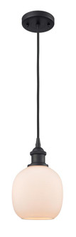 Belfast - 1 Light - 6 inch - Matte Black - Cord hung - Mini Pendant (3442|516-1P-BK-G101)