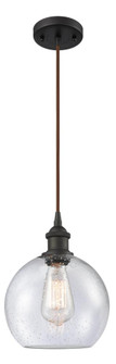 Athens - 1 Light - 8 inch - Oil Rubbed Bronze - Cord hung - Mini Pendant (3442|516-1P-OB-G124)