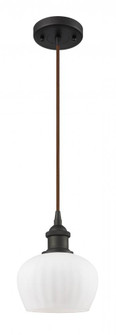 Fenton - 1 Light - 7 inch - Oil Rubbed Bronze - Cord hung - Mini Pendant (3442|516-1P-OB-G91)