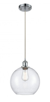 Athens - 1 Light - 10 inch - Polished Chrome - Cord hung - Mini Pendant (3442|516-1P-PC-G124-10-LED)