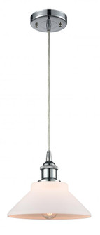 Orwell - 1 Light - 8 inch - Polished Chrome - Cord hung - Mini Pendant (3442|516-1P-PC-G131)