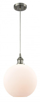 Athens - 1 Light - 10 inch - Brushed Satin Nickel - Cord hung - Mini Pendant (3442|516-1P-SN-G121-10)
