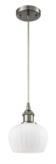Fenton - 1 Light - 7 inch - Brushed Satin Nickel - Cord hung - Mini Pendant (3442|516-1P-SN-G91-LED)