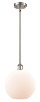 Athens - 1 Light - 10 inch - Brushed Satin Nickel - Mini Pendant (3442|516-1S-SN-G121-10)