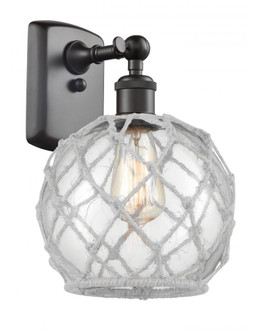 Farmhouse Rope - 1 Light - 8 inch - Oil Rubbed Bronze - Sconce (3442|516-1W-OB-G122-8RW-LED)