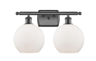 Athens - 2 Light - 18 inch - Oil Rubbed Bronze - Bath Vanity Light (3442|516-2W-OB-G121-LED)