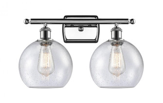 Athens - 2 Light - 18 inch - Polished Chrome - Bath Vanity Light (3442|516-2W-PC-G124-LED)