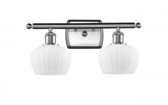 Fenton - 2 Light - 17 inch - Brushed Satin Nickel - Bath Vanity Light (3442|516-2W-SN-G91-LED)