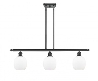 Belfast - 3 Light - 36 inch - Matte Black - Stem hung - Island Light (3442|516-3I-BK-G101)