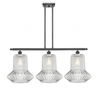 Springwater - 3 Light - 39 inch - Matte Black - Stem hung - Island Light (3442|516-3I-BK-G212-LED)