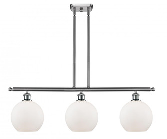 Athens - 3 Light - 36 inch - Brushed Satin Nickel - Stem hung - Island Light (3442|516-3I-SN-G121)