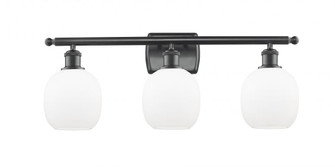 Belfast - 3 Light - 26 inch - Matte Black - Bath Vanity Light (3442|516-3W-BK-G101)