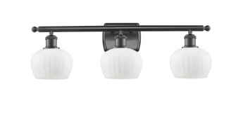 Fenton - 3 Light - 27 inch - Matte Black - Bath Vanity Light (3442|516-3W-BK-G91)